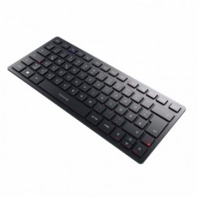Cherry KW 9200 MINI, 75%, Avec fil &sans fil, USB + RF Wireless + Bluetooth, Commutateur de touche « ciseaux », QWERTZ, Noir