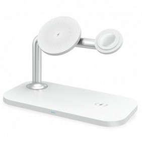 RealPower ChargeAIR Mag, Intérieure, USB, Recharge sans fil, 1 m, Blanc