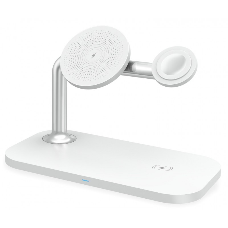 RealPower ChargeAIR Mag, Intérieure, USB, Recharge sans fil, 1 m, Blanc