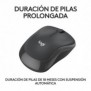 Logitech M240 Silent, Ambidextre, RF sans fil + Bluetooth, Graphite