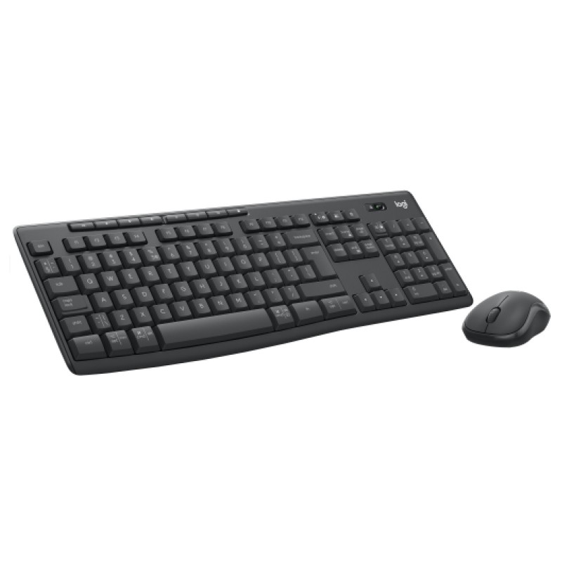 Logitech MK370 Combo for Business, Sans fil, Bluetooth, Clavier à membrane, QWERTY, Graphite, Souris incluse