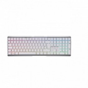 Cherry MX 3.0S Wireless RGB, Sans fil, RF sans fil + Bluetooth, Clavier mécanique, QWERTZ, LED RGB, Blanc