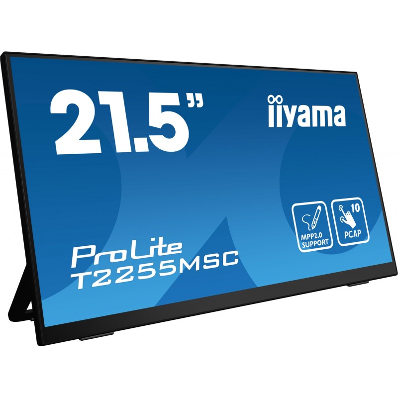 Iiyama ProLite T2255MSC-B1, 54,6 cm 21.5", 1920 x 1080 pixels, Full HD, LCD, 5 ms, Noir