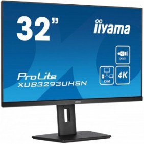Iiyama ProLite XUB3293UHSN-B5, 80 cm 31.5", 3840 x 2160 pixels, 4K Ultra HD, LCD, 4 ms, Noir