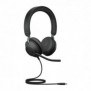 Jabra Evolve2 40 SE, Avec fil, AppelsMusique, 20 - 20000 Hz, 188 g, Casque, Noir