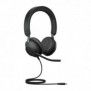 Jabra Evolve2 40 SE, Avec fil, AppelsMusique, 20 - 20000 Hz, 188 g, Casque, Noir
