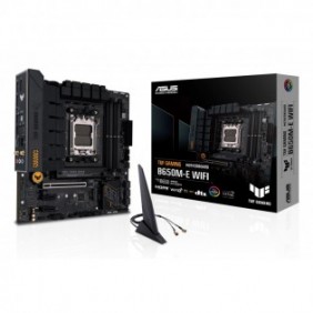 ASUS TUF GAMING B650M-E WIFI, AMD, Emplacement AM5, AMD Ryzen 7000 Series, DDR5-SDRAM, 128 Go, DIMM