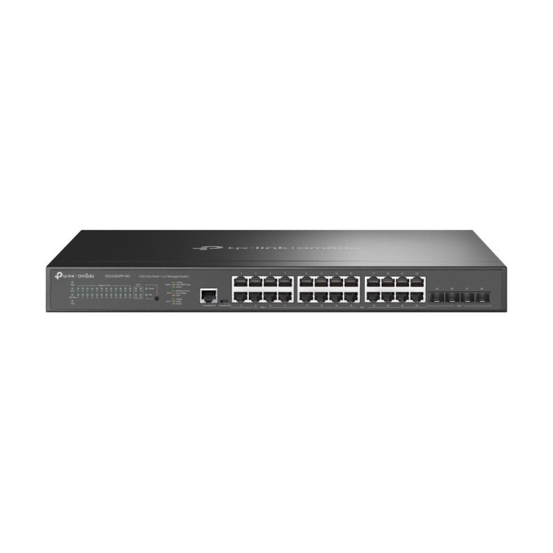 TP-LINK Omada SG3428XPP-M2, Géré, L2+, 2.5G Ethernet 10010002500, Connexion Ethernet, supportant l'alimentation via ce port , Grille de montage, 1U