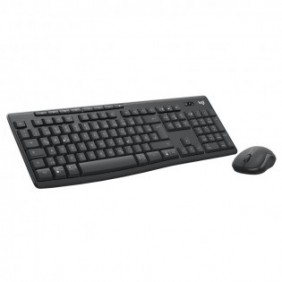 Logitech MK370 Combo for Business, Sans fil, Bluetooth, Clavier à membrane, QWERTZ, Graphite, Souris incluse