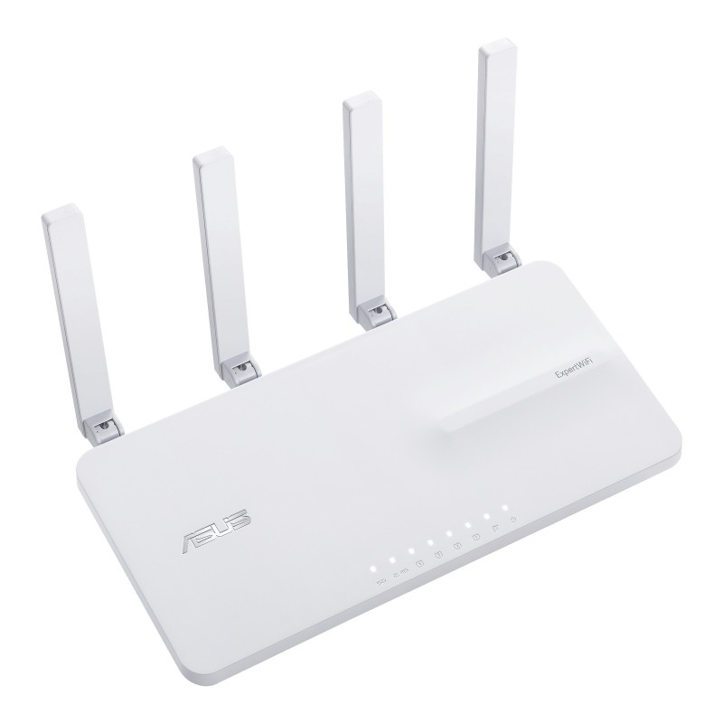 ASUS EBR63 – Expert WiFi, Wi-Fi 6 802.11ax, Bi-bande 2,4 GHz  5 GHz, EthernetLAN, Blanc, Routeur