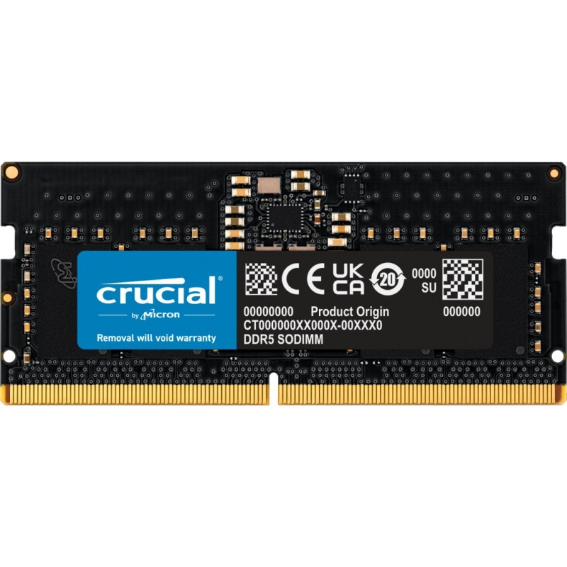Crucial CT8G56C46S5, 8 Go, 1 x 8 Go, DDR5, 5600 MHz