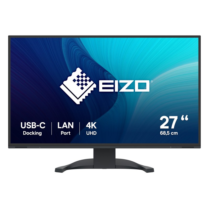 EIZO FlexScan EV2740X-BK, 68,6 cm 27", 3840 x 2160 pixels, 4K Ultra HD, LCD, 5 ms, Noir