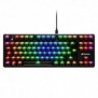 Sharkoon SGK70W, Sans clé 80 - 87%, Avec fil &sans fil, USB, QWERTZ, LED RGB, Noir