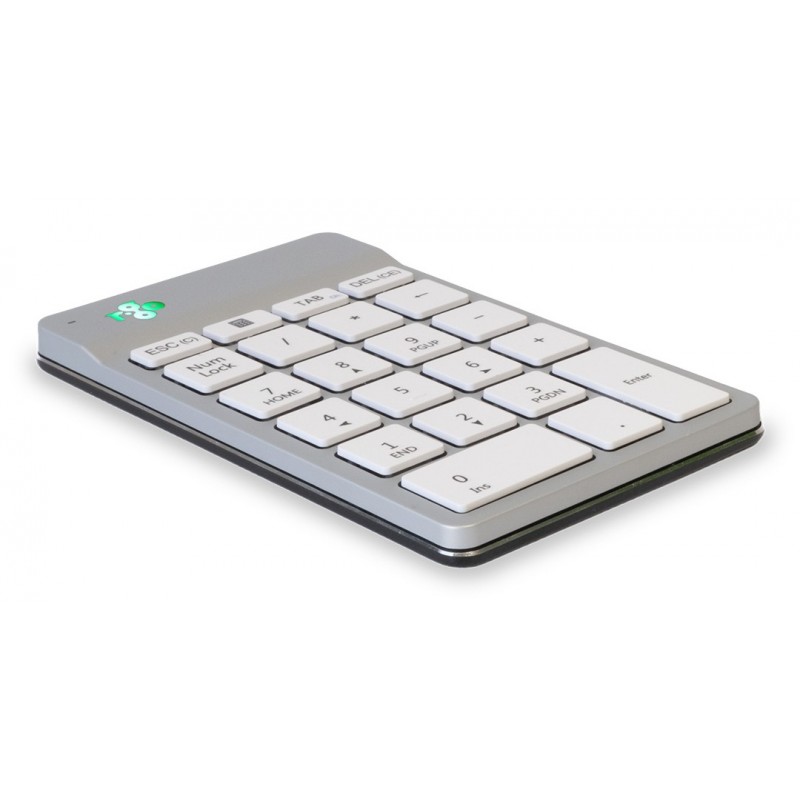 R-Go Tools Clavier R-Go Numpad Break, clavier numérique ergonomique avec logiciel de pause, bluetooth, blanc, Bluetooth, Ordinateur portable, Blanc