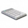 R-Go Tools Clavier R-Go Numpad Break, clavier numérique ergonomique avec logiciel de pause, bluetooth, blanc, Bluetooth, Ordinateur portable, Blanc