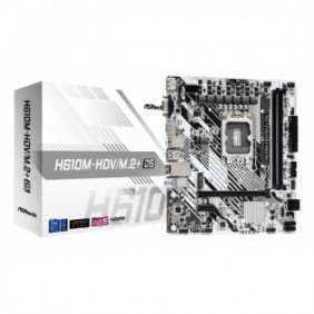 ASRock H610M-HDVM.2+ D5, Intel, LGA 1700, DDR5-SDRAM, 96 Go, DIMM, Double canal