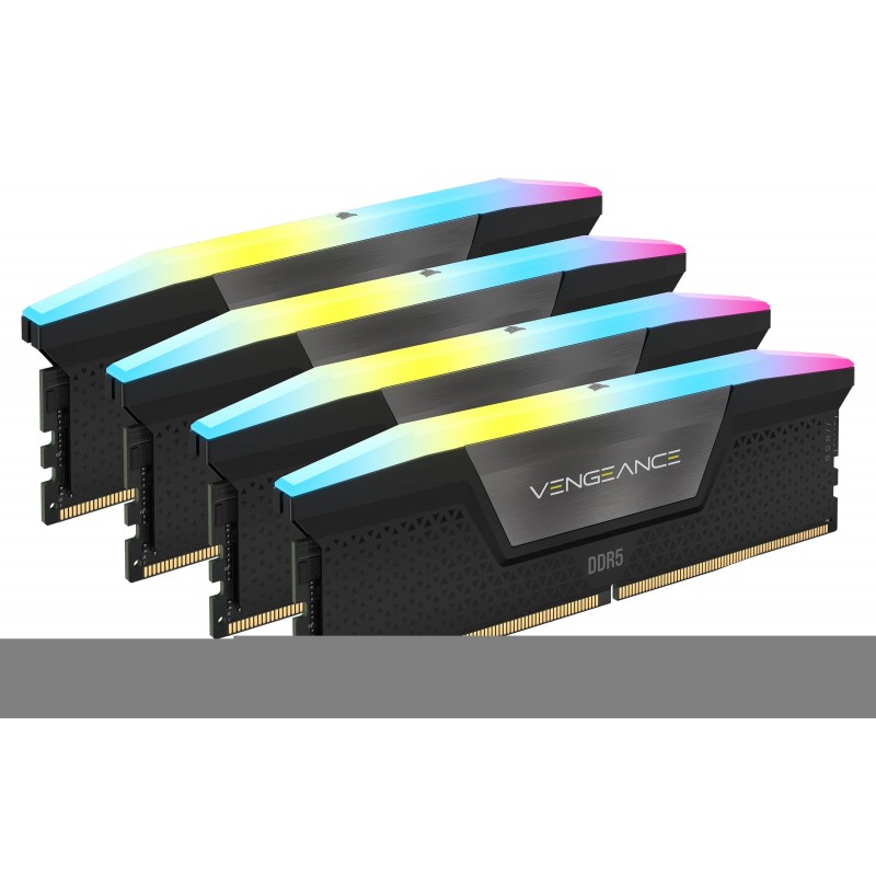 Corsair Vengeance RGB CMH128GX5M4B5600C40, 128 Go, 4 x 32 Go, DDR5, 5600 MHz, 288-pin DIMM