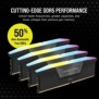 Corsair Vengeance RGB CMH128GX5M4B5600C40, 128 Go, 4 x 32 Go, DDR5, 5600 MHz, 288-pin DIMM