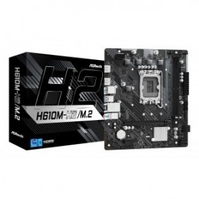 ASRock H610M-H2M.2, Intel, LGA 1700, Intel Core i3 12th Gen, Intel Core i3 13th Gen, Intel Core i3 14th Gen, Intel Core i5 12th Gen,..., DDR4-SDRAM, 64 Go, DIMM