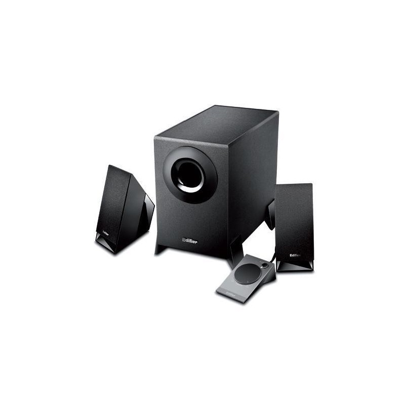 Edifier M1360, 2.1 canaux, 8,5 W, PC, Noir, Bois, Rotatif