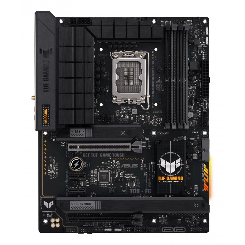 ASUS TUF GAMING B760-PLUS WIFI D4, Intel, LGA 1700, Intel® Celeron®, Intel® Core™ i3, Intel® Core™ i5, Intel® Core™ i7, Intel® Core™ i9,..., LGA 1700, DDR4-SDRAM, 128 Go