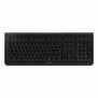 Cherry KW 3000, Taille réelle 100 %, Sans fil, RF sans fil, QWERTZ, Noir
