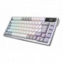 ASUS ROG Azoth White, Avec fil &sans fil, USB + RF Wireless + Bluetooth, Clavier mécanique, QWERTZ, LED RGB, Blanc