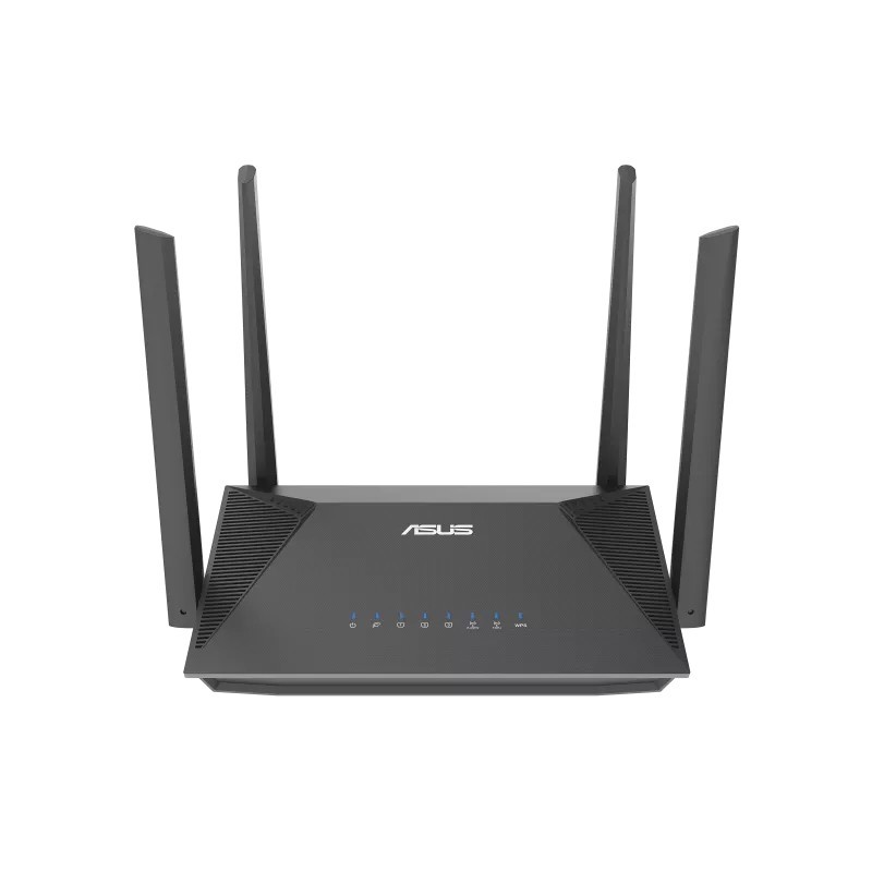 ASUS RT-AX52 AX1800 AiMesh, Wi-Fi 6 802.11ax, Bi-bande 2,4 GHz  5 GHz, EthernetLAN, Noir, Routeur
