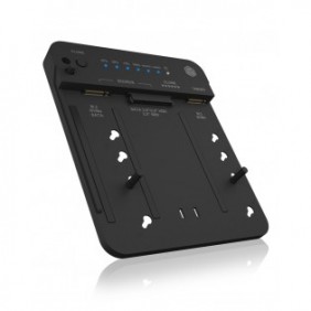 ICY BOX IB-2913MCL-C31, HDD, SSD, SATA, Série ATA II, Série ATA III, 2.5,3.5,M.2, USB 3.2 Gen 2 3.1 Gen 2 Type-C, Noir, Plastique