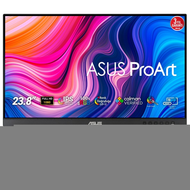 ASUS ProArt PA247CV, 60,5 cm 23.8", 1920 x 1080 pixels, Full HD, 5 ms, Noir, Argent