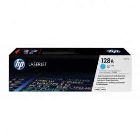 HP 128A toner LaserJet cyan authentique, 1300 pages, Cyan, 1 pièce
