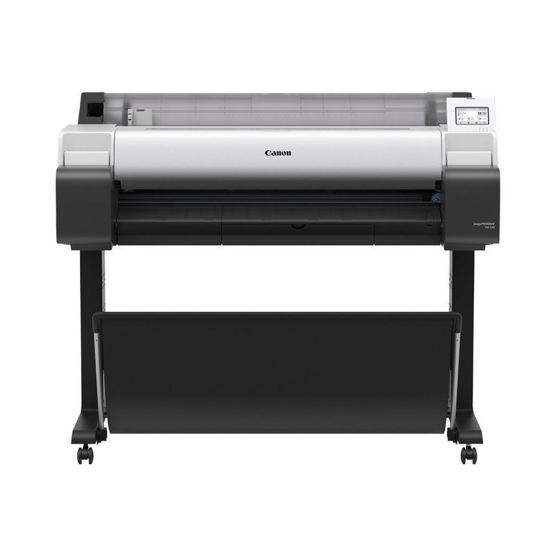 Canon imagePROGRAF TM-340, Bubblejet, 2400 x 1200 DPI, CALS G4, HP-GL2, HP-RTL, JPEG, Noir, Cyan, Magenta, Noir mat, Jaune, A0 841 x 1189 mm, Papier ordinaire, Rouleau