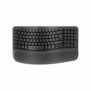 Logitech 920-012327, Taille réelle 100 %, Sans fil, RF sans fil + Bluetooth, Clavier à membrane, QWERTZ, Graphite