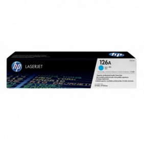 HP 126A toner LaserJet cyan authentique, 1000 pages, Cyan, 1 pièce