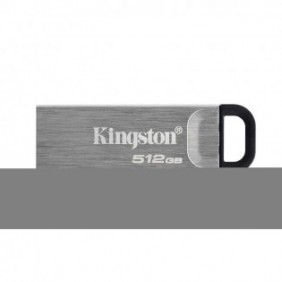 Kingston DataTraveler Clé USB Kyson 512 Go, 512 Go, USB Type-A, 3.2 Gen 1 3.1 Gen 1, 200 Mos, Sans capuchon, Argent