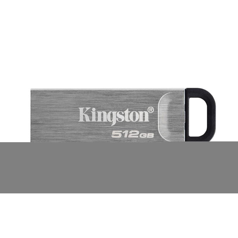 Kingston DataTraveler Clé USB Kyson 512 Go, 512 Go, USB Type-A, 3.2 Gen 1 3.1 Gen 1, 200 Mos, Sans capuchon, Argent