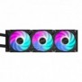 Gigabyte AORUS WATERFORCE X II 360 Refroidisseur liquide pour processeur AIO - 3x ventilateurs ARGB de 120 mm, écran LCD en couleur, DAISY-CHAIN, compatible avec Intel LGA 1851 et AMD AM5, Refroidisseur de liquide tout-en-un, 12 cm, Noir