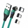 RealPower MagneticCharge3, 1 m, USB A, Vert