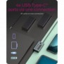 ICY BOX IB-HUB1454-C31, USB 3.2 Gen 1 3.1 Gen 1 Type-C, USB 3.2 Gen 2 3.1 Gen 2 Type-C, USB Type-C, 10000 Mbits, Bleu, Gris, Aluminium, 20 W