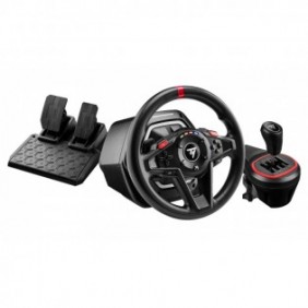 ThrustMaster T128 Shifter Pack, Volant + pédales, PC, Xbox, Bouton de frein à main, View button, Setting button, Boutons directionnels, Touche Menu, Touche..., Analogique, 900, Avec fil