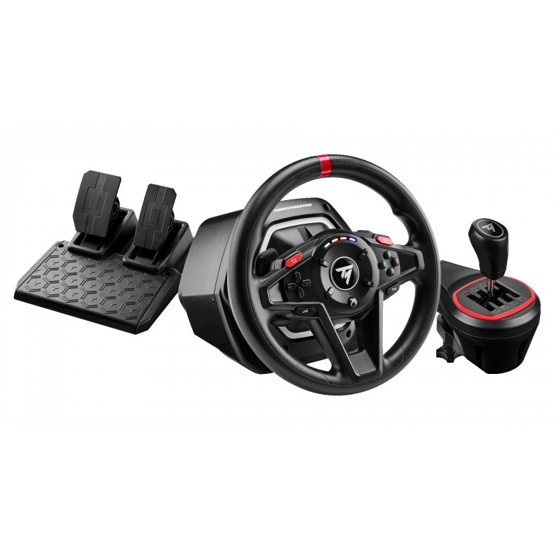 ThrustMaster T128 Shifter Pack, Volant + pédales, PC, Xbox, Bouton de frein à main, View button, Setting button, Boutons directionnels, Touche Menu, Touche..., Analogique, 900, Avec fil