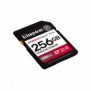 Kingston 256GB Canvas React Plus SDXC UHS-II 280R150W U3 V60 for Full HD4K, 256 Go, SDXC, Classe 10, UHS-II, 280 Mos, 150 Mos
