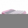 Genie 612 P, Bureau, Calculatrice basique, 12 chiffres, Affichage inclinable, BatterieSolaire, Rose