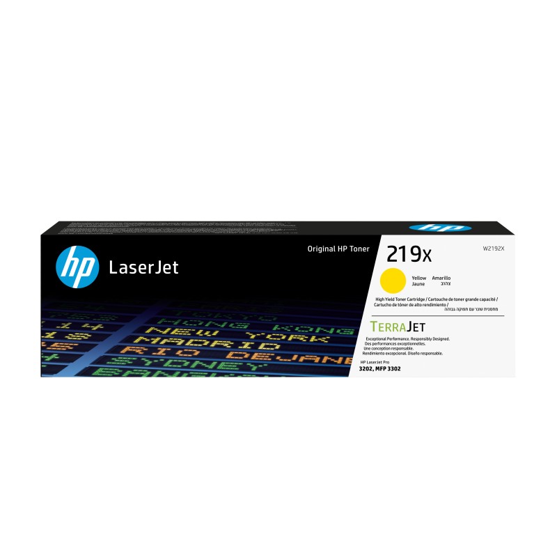 HP 219X Toner LaserJet authentique Grande capacité Jaune, 2500 pages, 0 pages, Jaune, 1 pièce