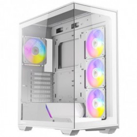 Antec C3, Midi Tower, PC, Blanc, ATX, ITX, micro ATX, Verre, Plastique, Acier, 16 cm