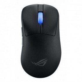 ASUS ROG Keris II Ace Wireless AimPoint Black, Droitier, Optique, RF Wireless + Bluetooth + USB Type-A, 42000 DPI, Noir