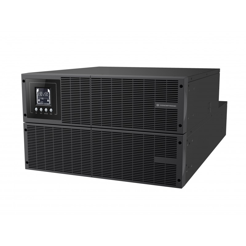 Conceptronic ZEUS51E6K, Double-conversion en ligne, 6 kVA, 6000 W, Sinus, 80 V, 300 V