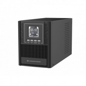 Conceptronic ZEUS52E1K, Double-conversion en ligne, 1 kVA, 900 W, Sinus, 220 V, 240 V