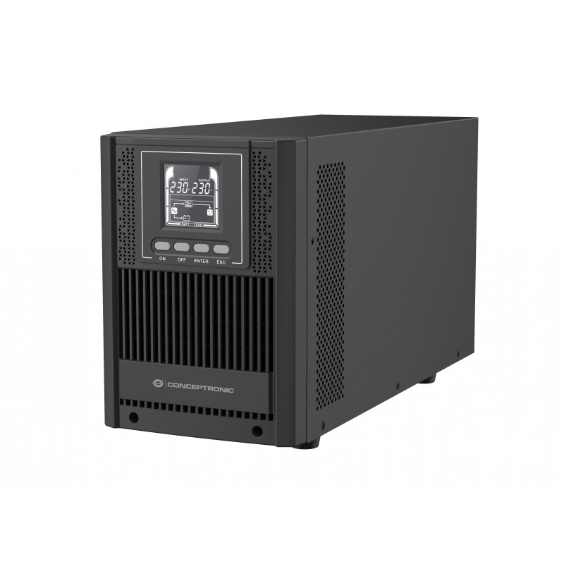 Conceptronic ZEUS52E2K, Double-conversion en ligne, 2 kVA, 1800 W, Sinus, 220 V, 240 V