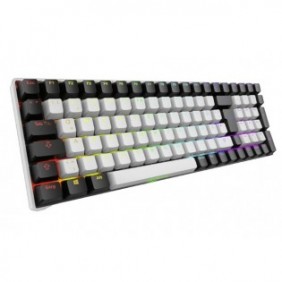 Sharkoon SGK50 S2, Sans clé 80 - 87%, Avec fil &sans fil, RF sans fil, Clavier mécanique, QWERTZ, LED